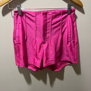 Chic High Waist Pink Women's Shorts
